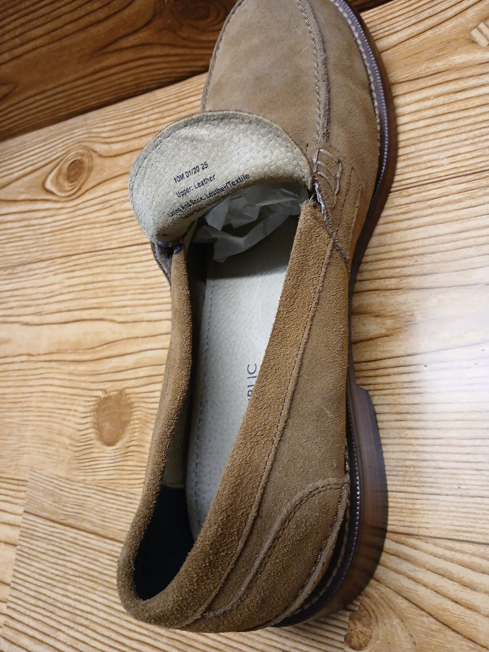 Banana Republic Suede Penny Loafers in Light Brown